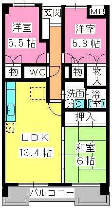 堀ビル / 702号室 間取り