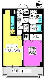 ファインエース小戸 / 705号室 間取り