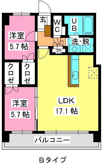 ＭＭ－２ / 402号室 間取り