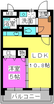 ラフィーネ・ルージュ / 203号室 間取り