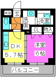 ボンメゾン２ / 303号室 間取り