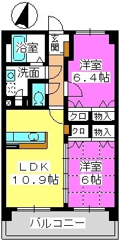 パインテール有田 / 302号室 間取り