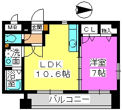 リスペクトガーデン / 505号室 間取り