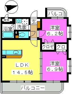 Ｍハウス / 201号室 間取り