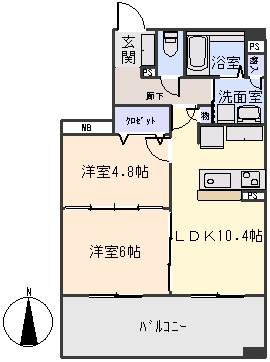 アーバン　ファイン / 603号室 間取り