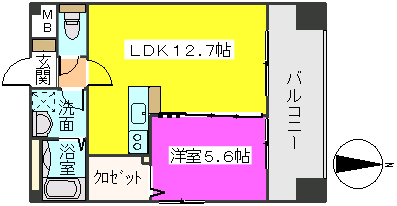 ＭＭ－５ / 705号室 間取り