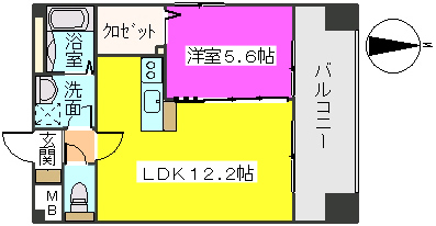 ＭＭ－５ / 1306号室 間取り