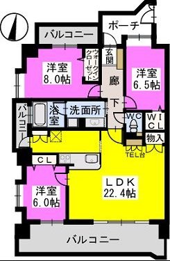 キルンズ防塁 / 301号室 間取り