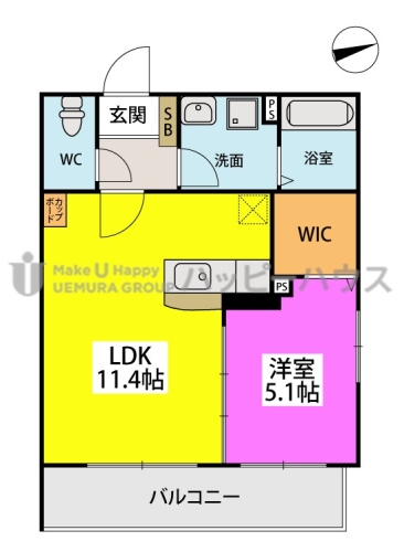 ビハーラ姪浜 / 203号室 間取り