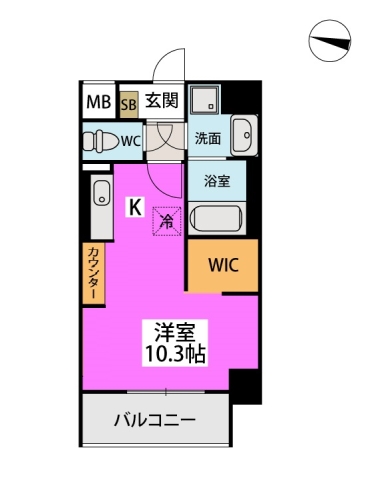 トレーフル永嶋 / 601号室 間取り