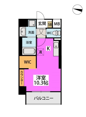 トレーフル永嶋 / 702号室 間取り