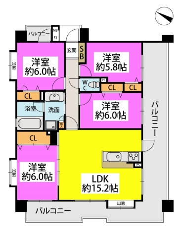 ファーネスト百道浜通り / 301号室 間取り