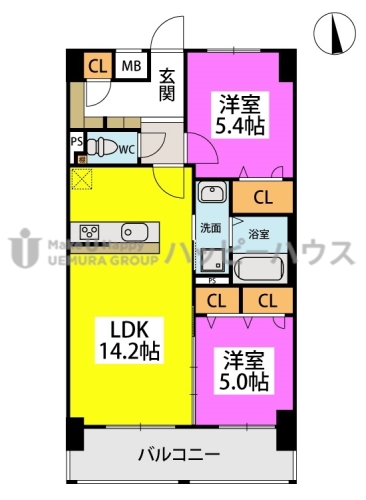 SOL愛宕南 / 502号室 間取り