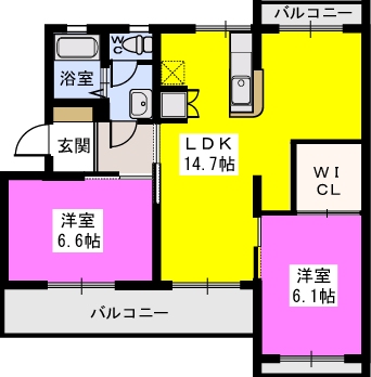 宗ハイツ / 304号室 間取り