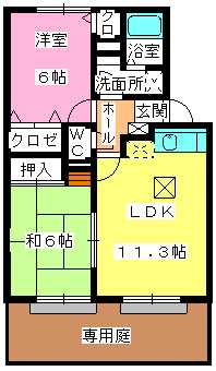 ゼフィールさわら / A-102号室 間取り