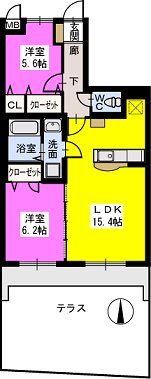 ステラフィールド / 1102号室 間取り