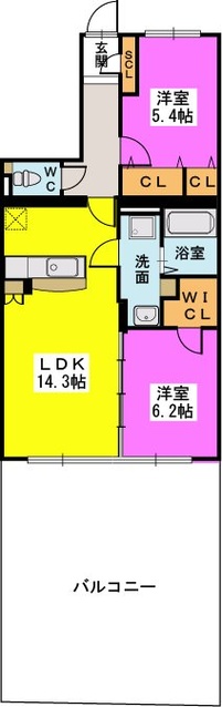 ラ・カーサ　未来 / 102号室 間取り