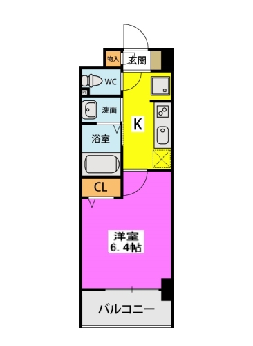 アスミール伊都 / 311号室 間取り