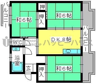 恵ビル / 401号室 間取り