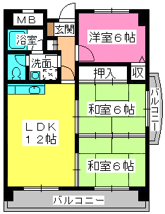 レスピーザ５３ / 401号室 間取り