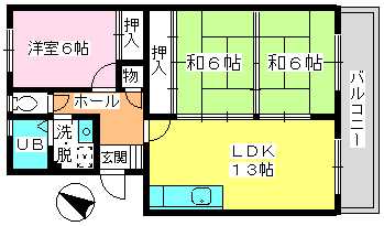 高義ビルⅡ / 302号室 間取り