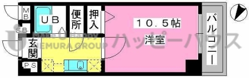 アネモス春日原 / 303号室 間取り