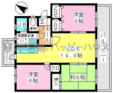 高義ビルⅢ / 303号室 間取り