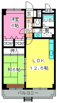 グレースコート１１ / 101号室 間取り