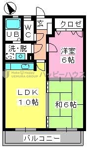 クレールマノワール / 203号室 間取り