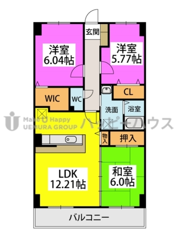 パシフィックビル / 502号室 間取り