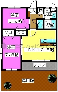 メゾン・ヴァイセローゼ / 101号室 間取り