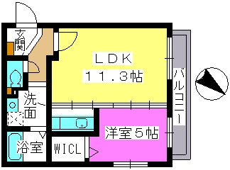 レスピーザⅢ / 303号室 間取り