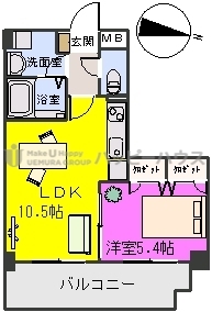 グリーン　フォレスト / 301号室 間取り