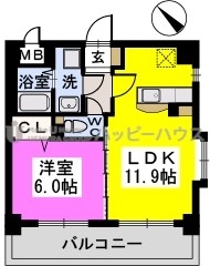 ステーションサイド春日原 / 603号室 間取り
