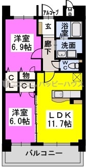 ボンヌ ジュルネ / 101号室 間取り