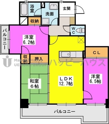 サピア児嶋 / 501号室 間取り