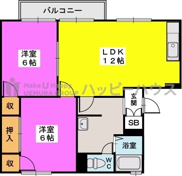 プレジデント正弥 / 1-202号室 間取り