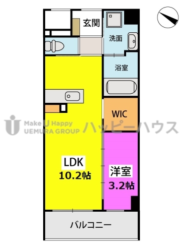 ノイエス　ラント / 402号室 間取り