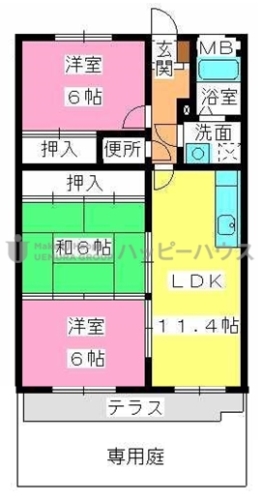 クレセントパレス / 106号室 間取り