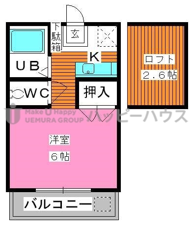 ベルーナふくとみ / 203号室 間取り