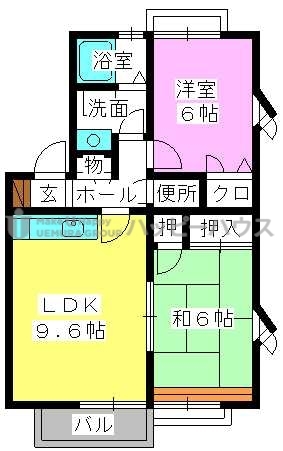 アムール８ / A-201号室 間取り