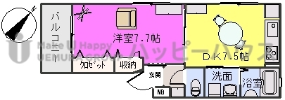 セントヴィラージュ / 102号室 間取り