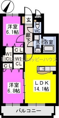 エスポワール・ソワ / 202号室 間取り