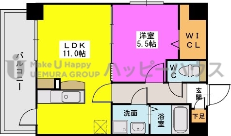 プレッシャスⅡ / 501号室 間取り