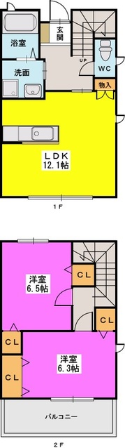 セレーノ上大利 / B-1号室 間取り