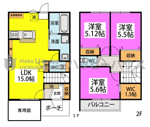 Bella Vita / D号室 間取り