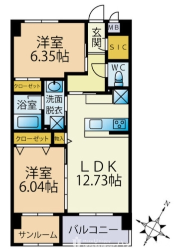 Neo:GLOIRE / 202号室 間取り