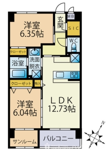 Neo:GLOIRE / 503号室 間取り