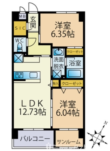 Neo:GLOIRE / 405号室 間取り