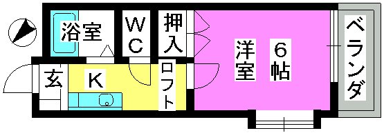 第３的野コーポ / 101号室 間取り